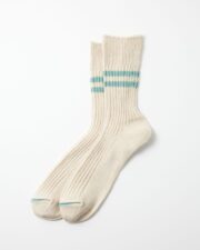 RoToTo Hemp/Organic Cotton Stripe Sock - White