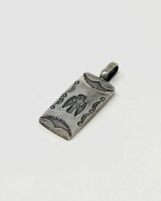 Red Rabbit Trading Co. Hand-Stamped Sterling Tab Pendant