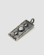 Red Rabbit Trading Co. XL Sterling Bump Out Tag Pendant