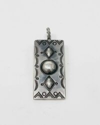 Red Rabbit Trading Co. XL Sterling Bump Out Tag Pendant