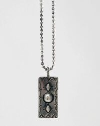 Red Rabbit Trading Co. XL Sterling Bump Out Tag Pendant