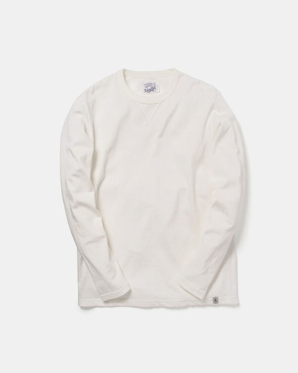 Riding High Custom Loopwheel LS Tee - White