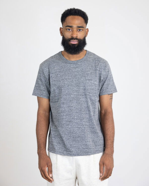 Riding High Custom Loopwheel Pocket Tee - Charcoal