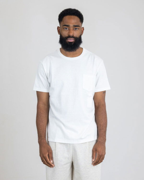 Riding High Custom Loopwheel Pocket Tee - White