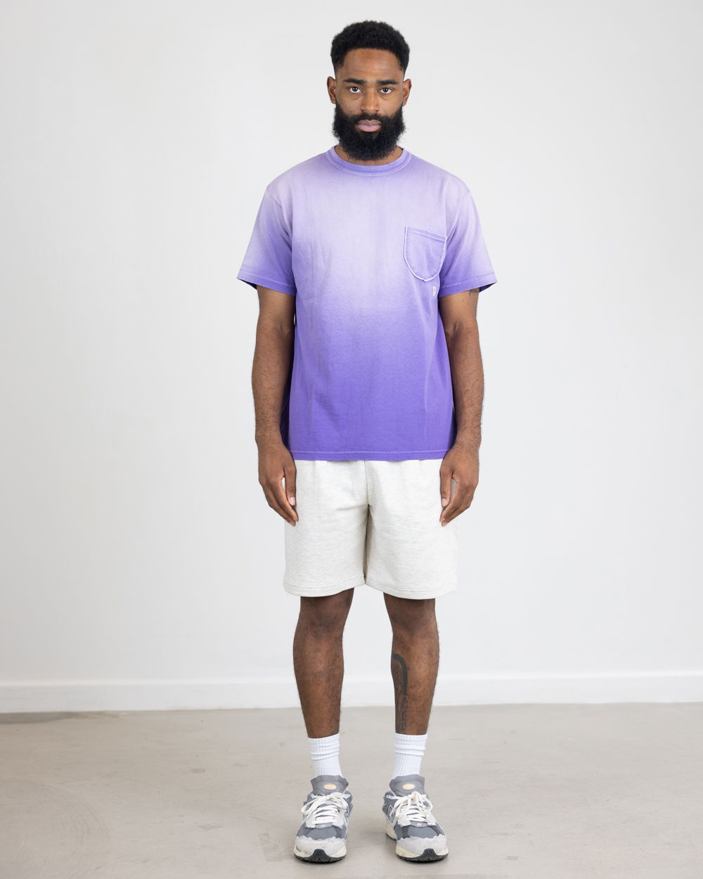 Riding High Jersey Sun Fade Tee - Purple