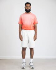 Riding High Bravo Yarn Sudare Pattern French Terry Shorts - Natural Grey