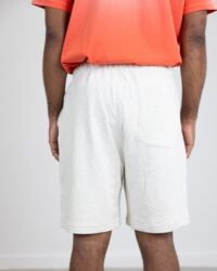 Riding High Bravo Yarn Sudare Pattern French Terry Shorts - Natural Grey