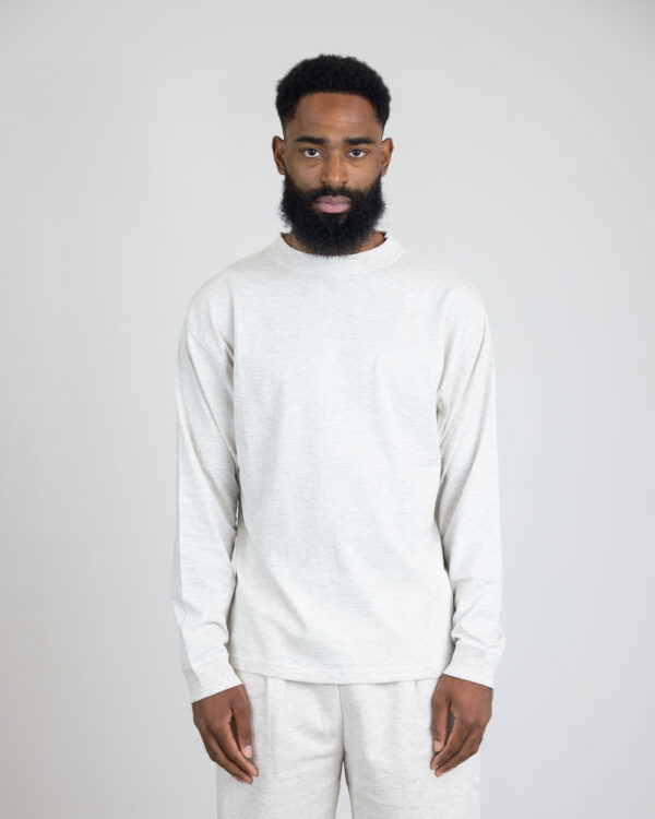 Riding High Bravo Yarn LS Tee - Natural Grey