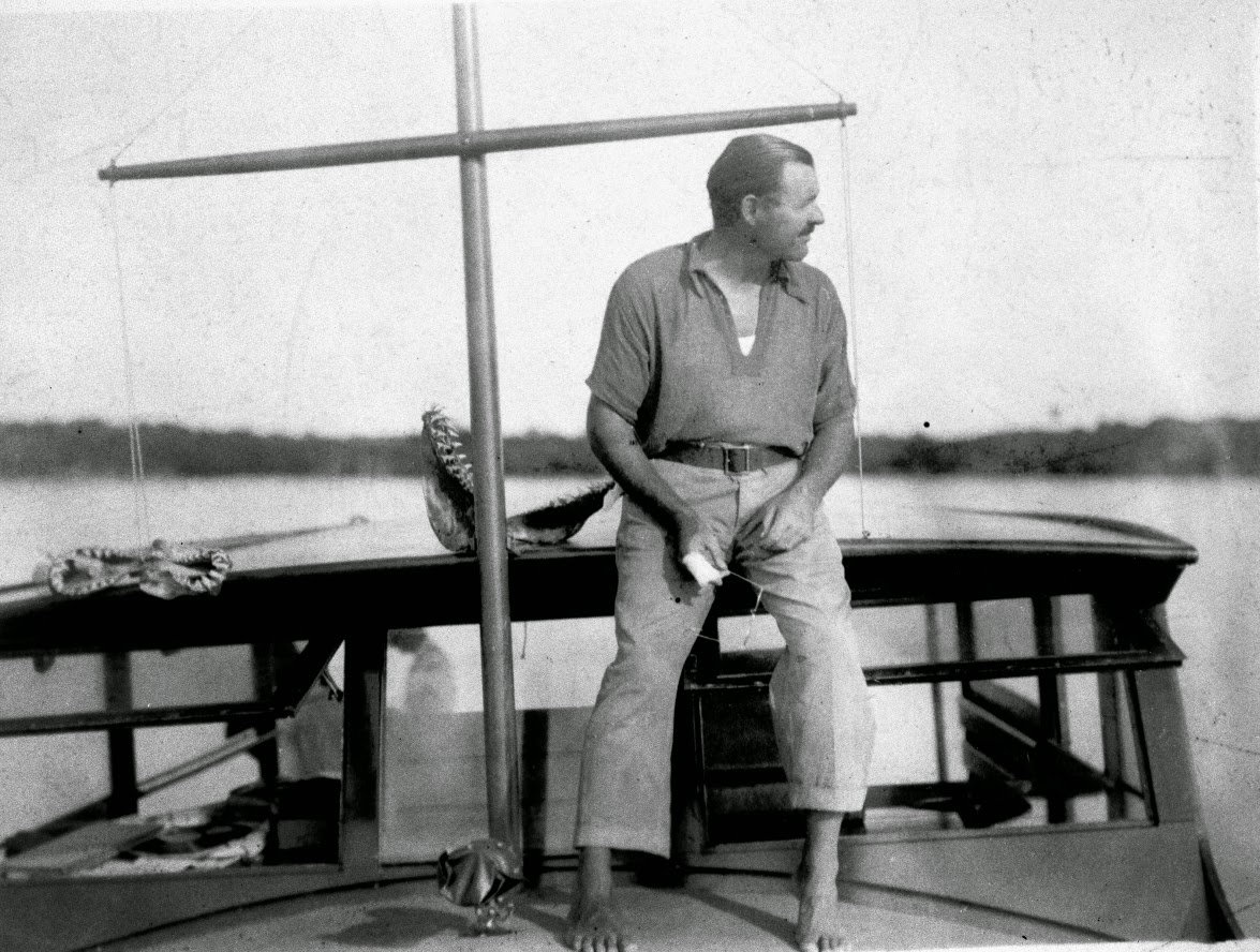 Ernest Hemingway on the Pilar