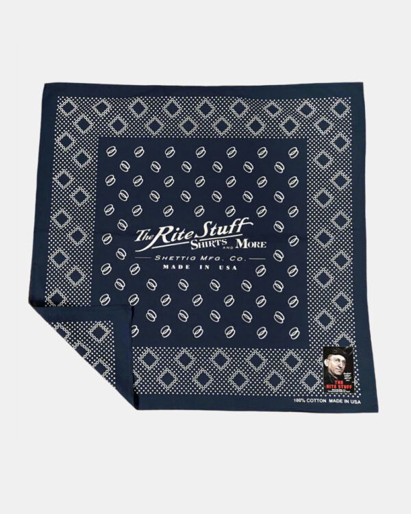 The Rite Stuff Twin Ring 1930s-Style Selvedge Bandanna