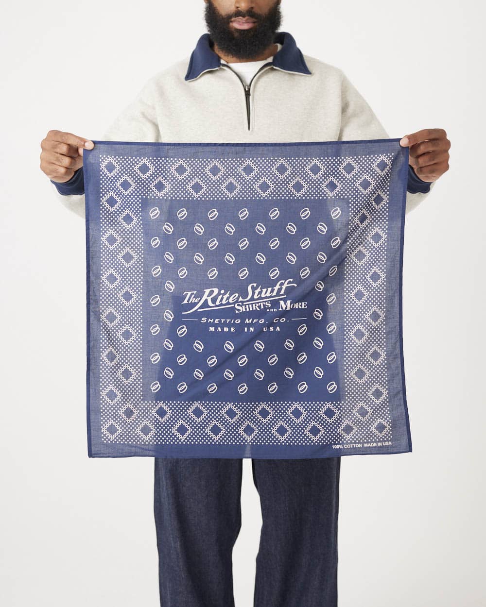 The Rite Stuff Twin Ring Selvedge Bandanna