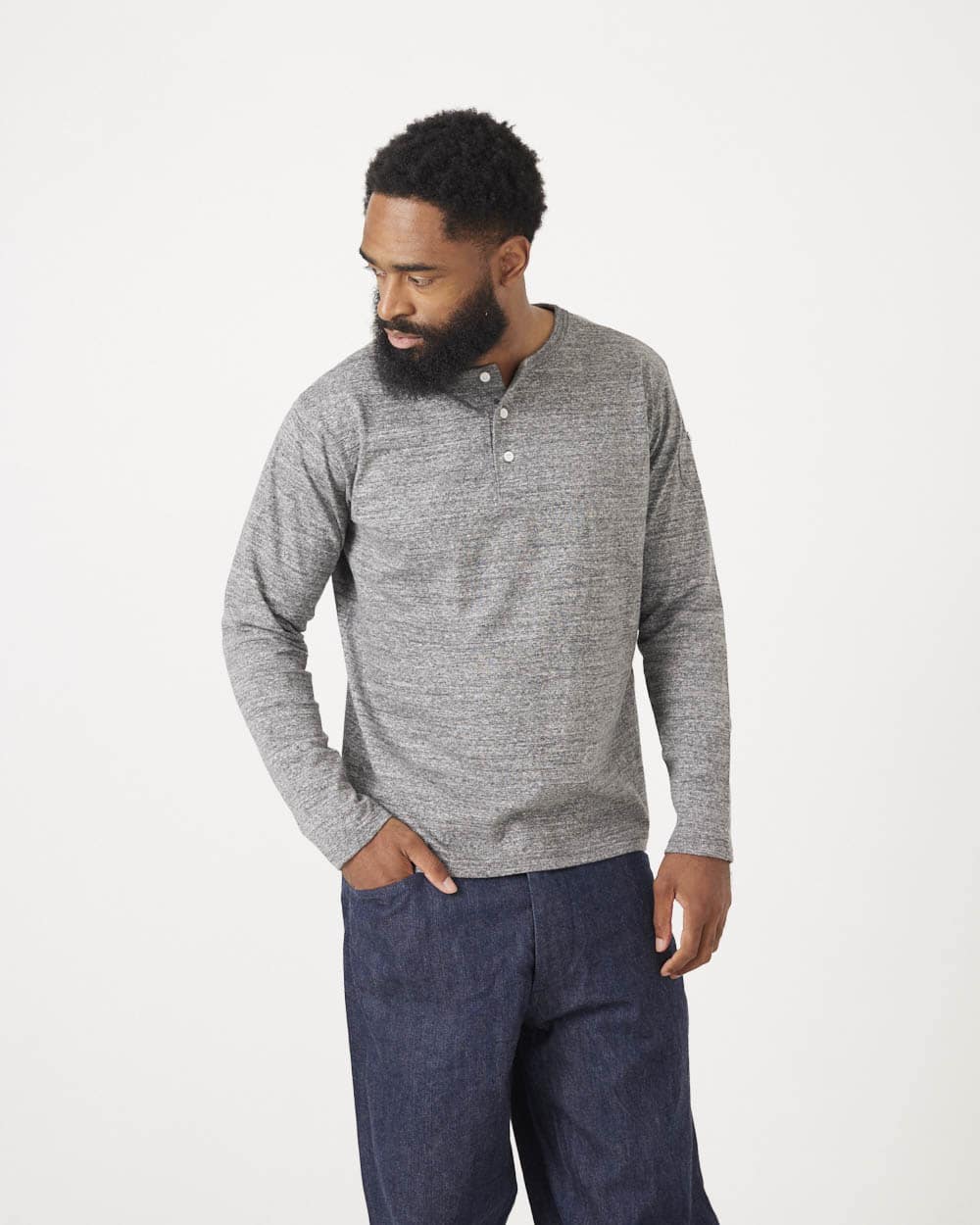 Riding High Tokyo Loopwheel Henley L/S Tee