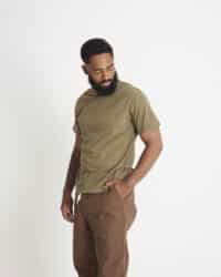 Loop & Weft Loopwheeled Shoulder Taped Crew