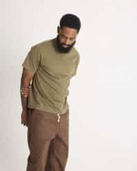 Loop & Weft Loopwheeled Shoulder Taped Crew