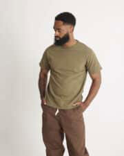 Loop & Weft Loopwheeled Shoulder Taped Crew