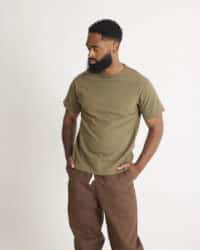 Loop & Weft Loopwheeled Shoulder Taped Crew