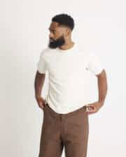 Loop & Weft Loopwheeled Shoulder Taped Crew