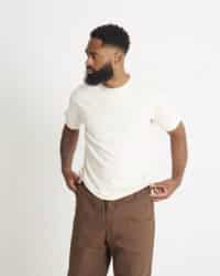 Loop & Weft Loopwheeled Shoulder Taped Crew
