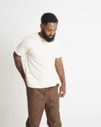 Loop & Weft Loopwheeled Shoulder Taped Crew