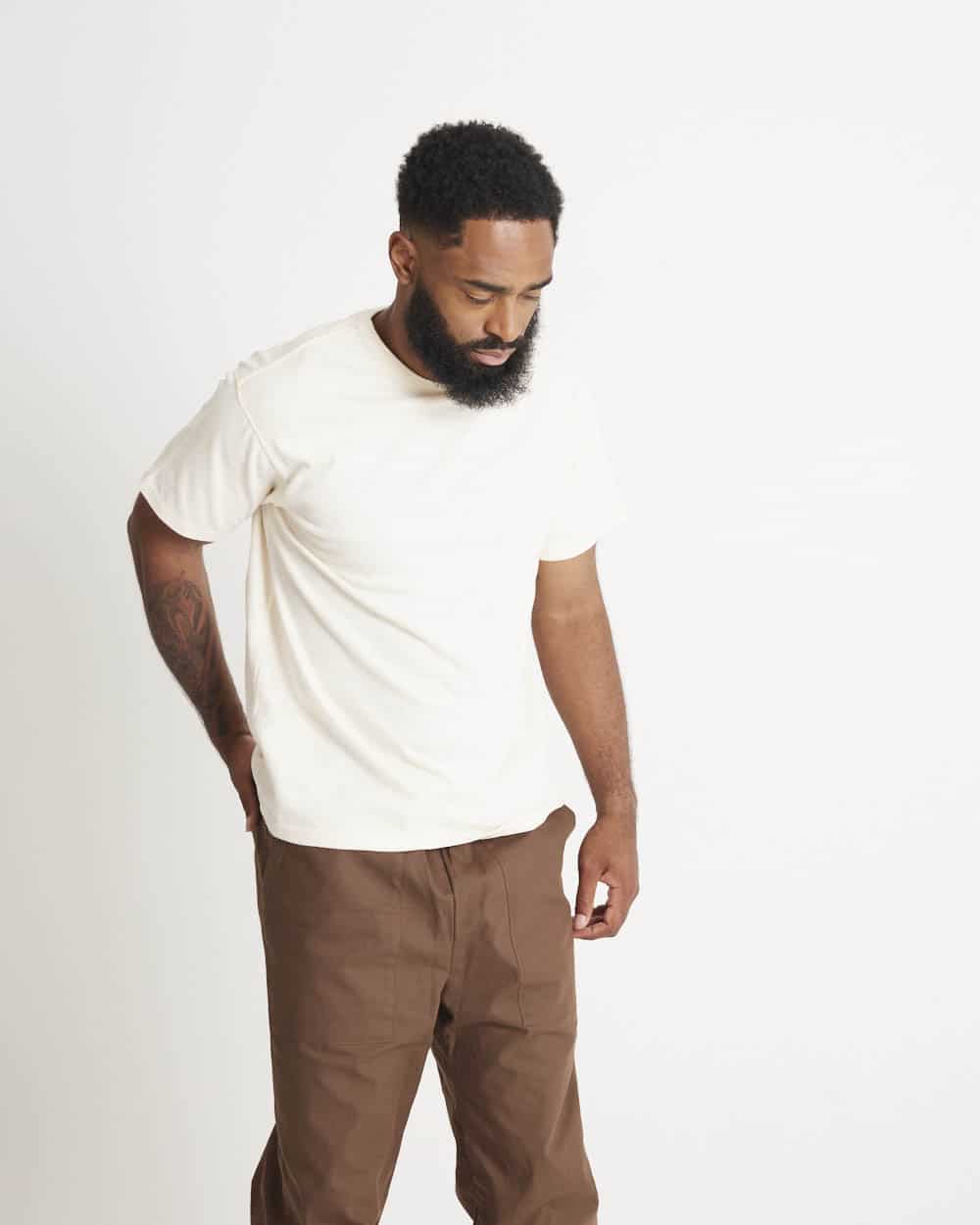 Loop & Weft Loopwheeled Shoulder Taped Crew