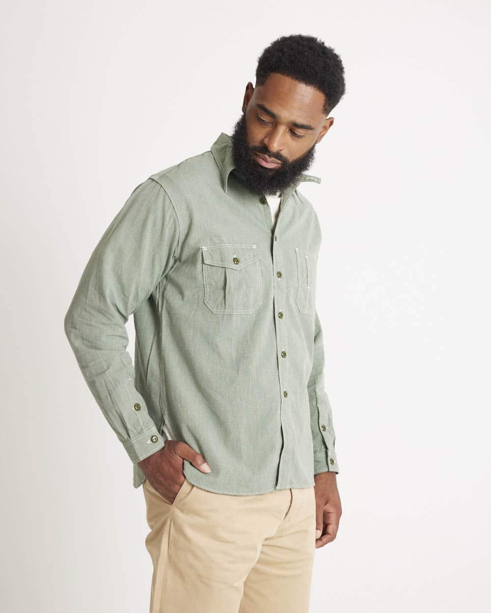 The Rite Stuff Railhead Salt & Pepper Work Shirt