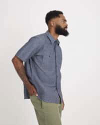 Selvedge Chambray Short Sleeve Work Shirt