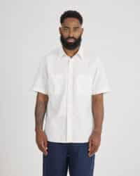 Selvedge Chambray Short Sleeve Work Shirt