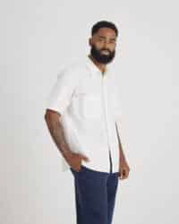 Selvedge Chambray Short Sleeve Work Shirt