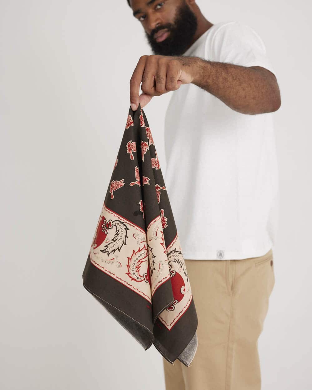 One Ear Brand Cardinal Bandanna - Sumi