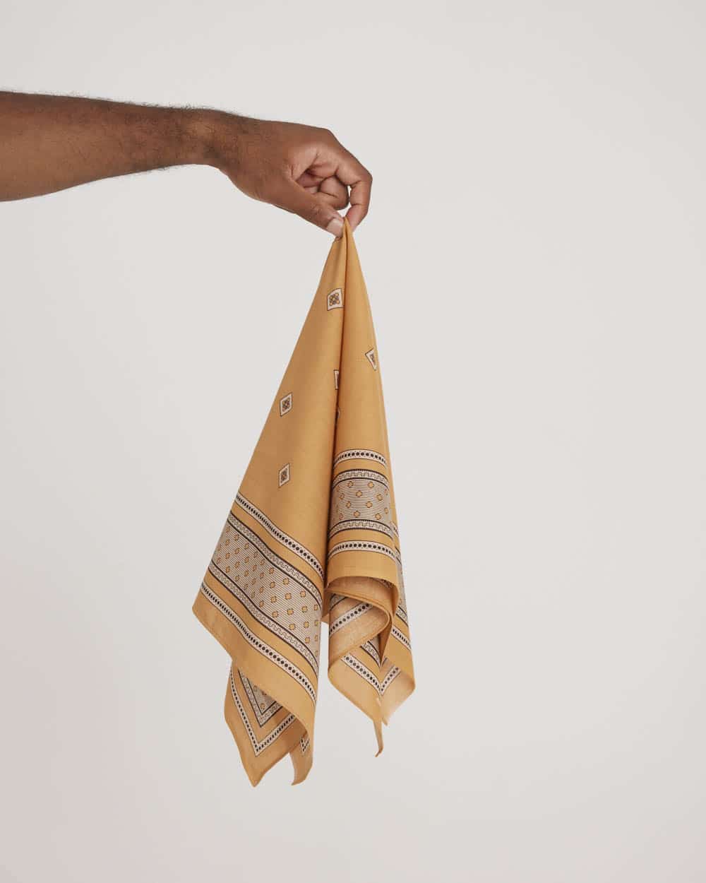 One Ear Brand Champagne Bandanna - Gold