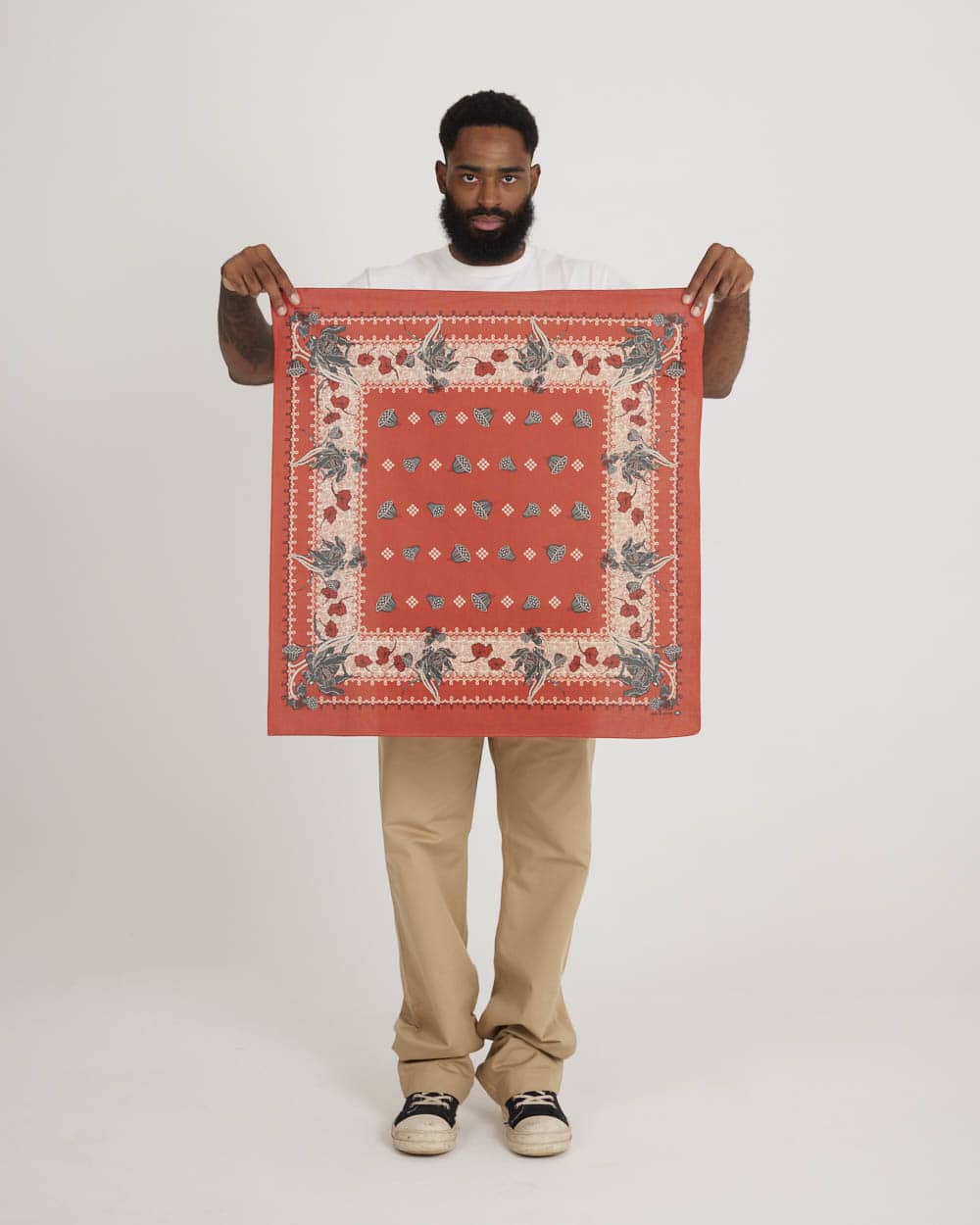 One Ear Brand Dead Lotus Bandanna - Molten
