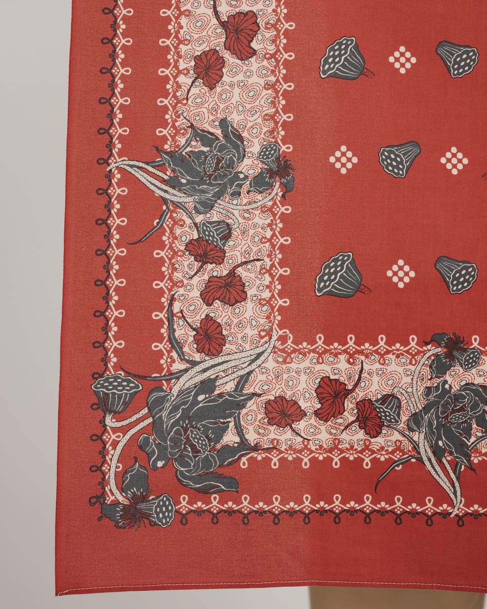One Ear Brand Dead Lotus Bandanna - Molten