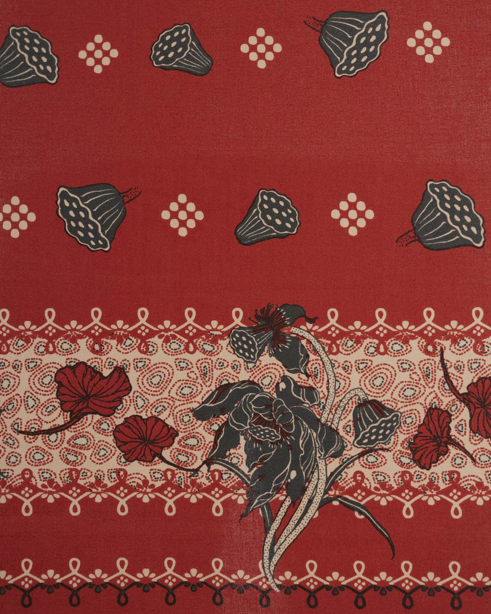 One Ear Brand Dead Lotus Bandanna - Molten