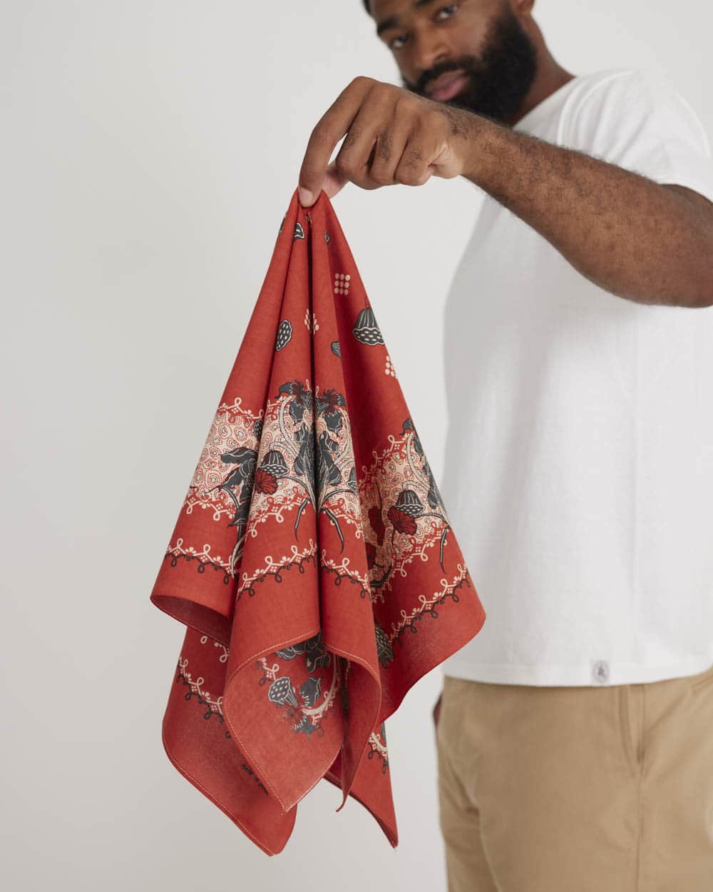 One Ear Brand Dead Lotus Bandanna - Molten