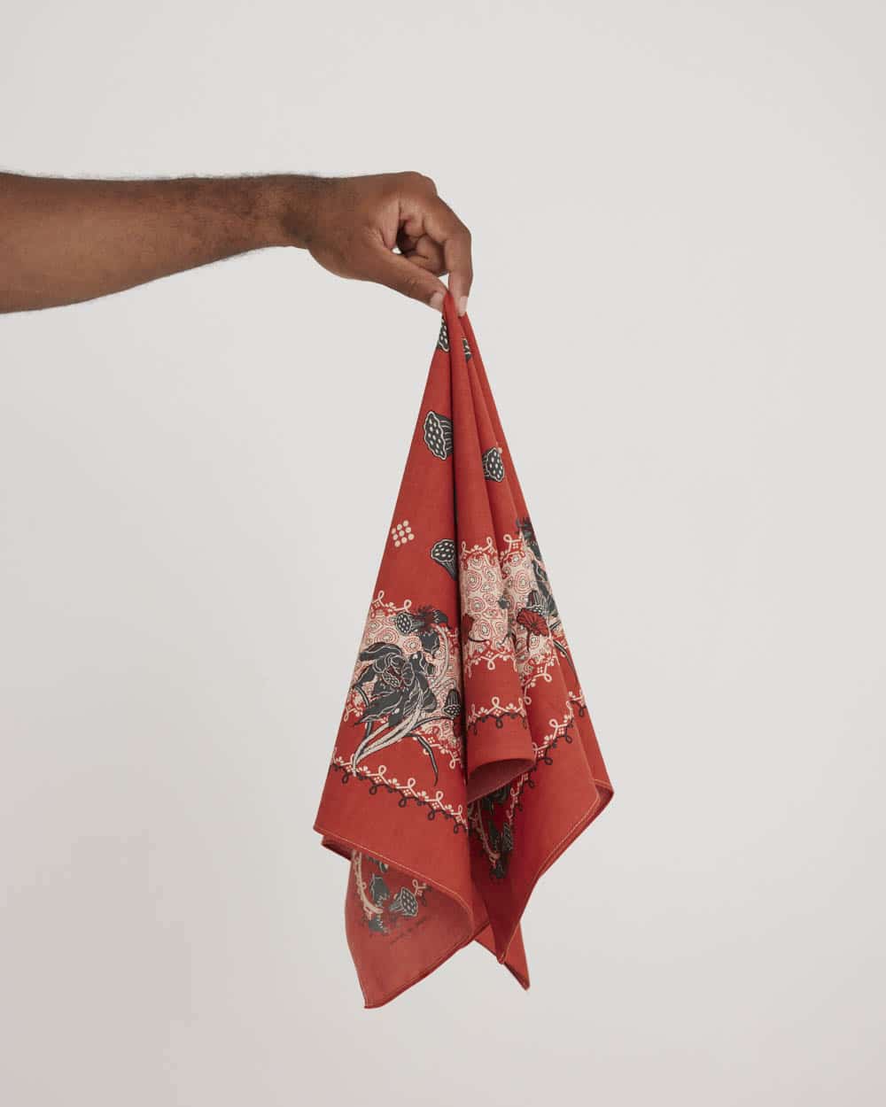 One Ear Brand Dead Lotus Bandanna - Molten