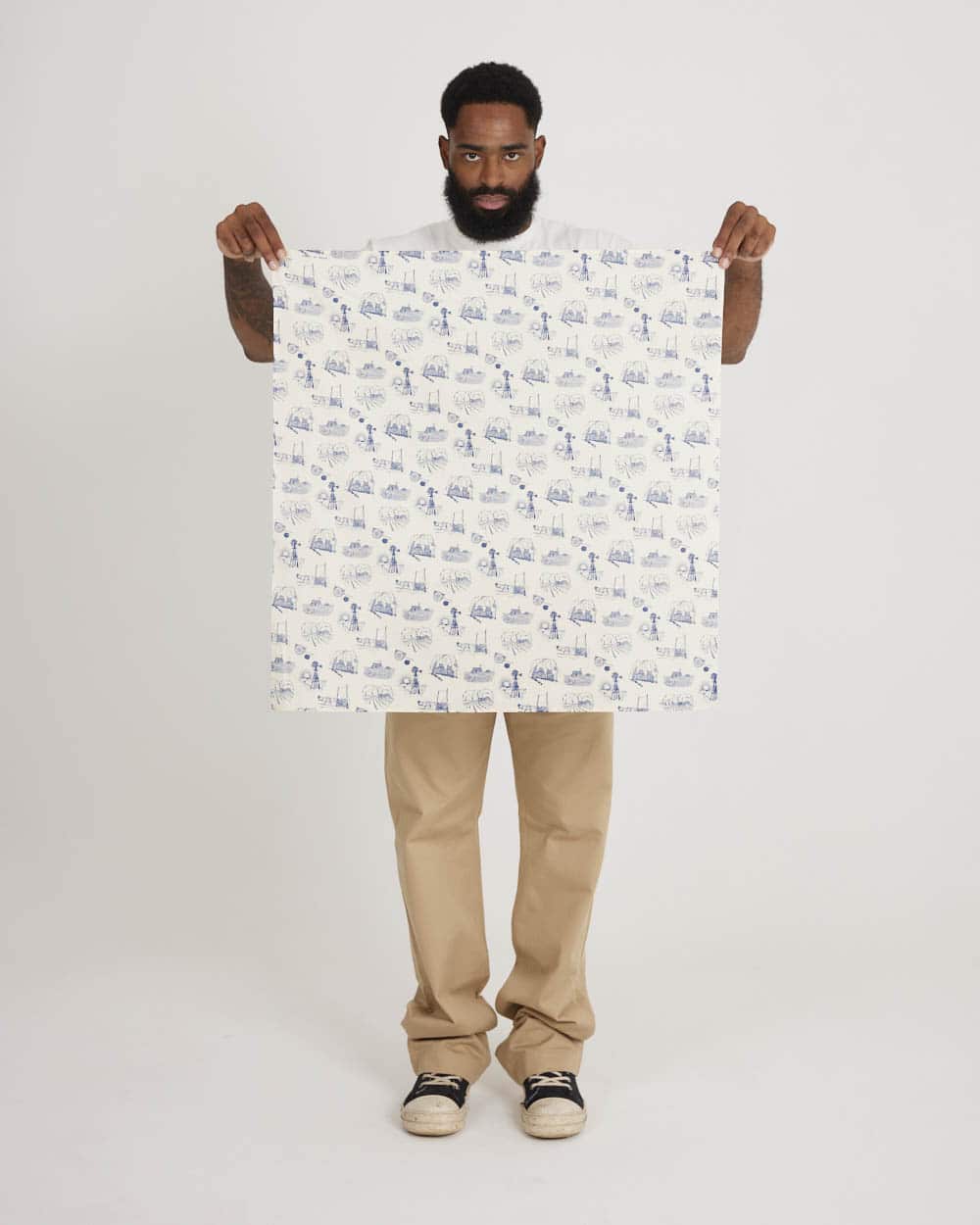 One Ear Brand Dust Bowl Bandanna - Toile