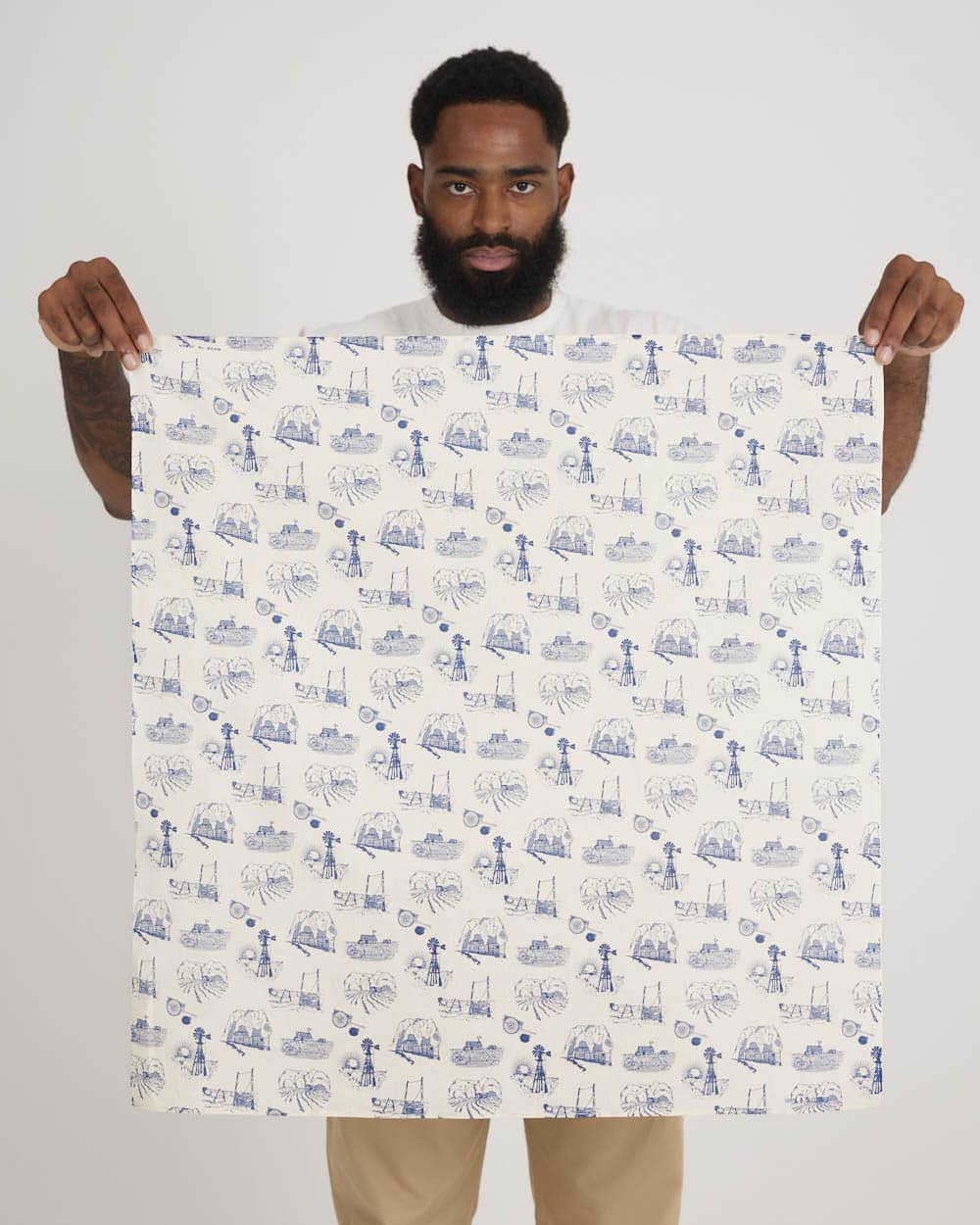 One Ear Brand Dust Bowl Bandanna - Toile