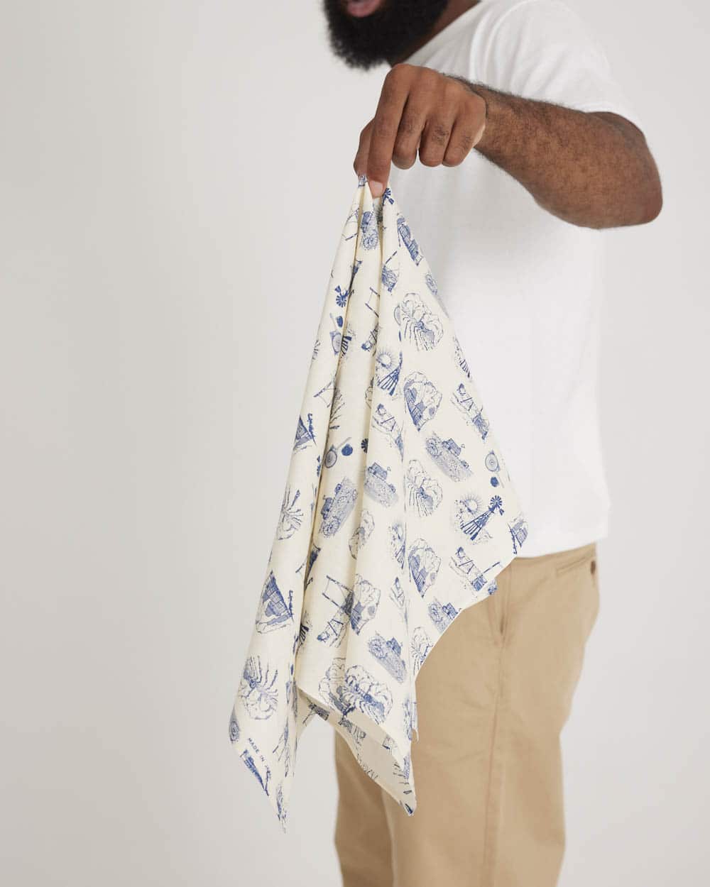 One Ear Brand Dust Bowl Bandanna - Toile