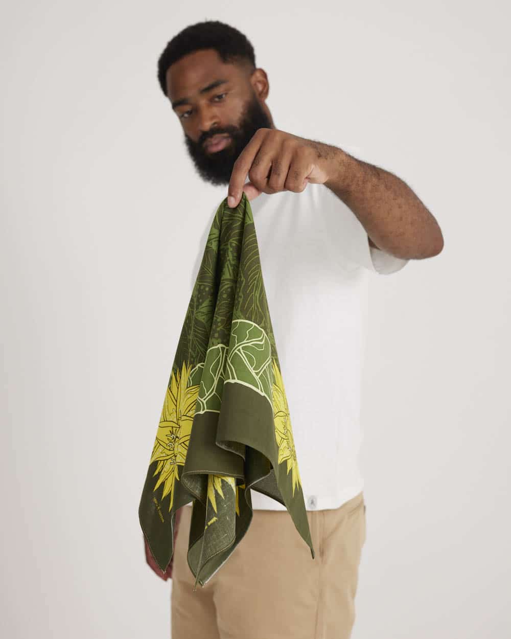 One Ear Brand Musella Lasiocarpa Bandanna - Jungle Camo