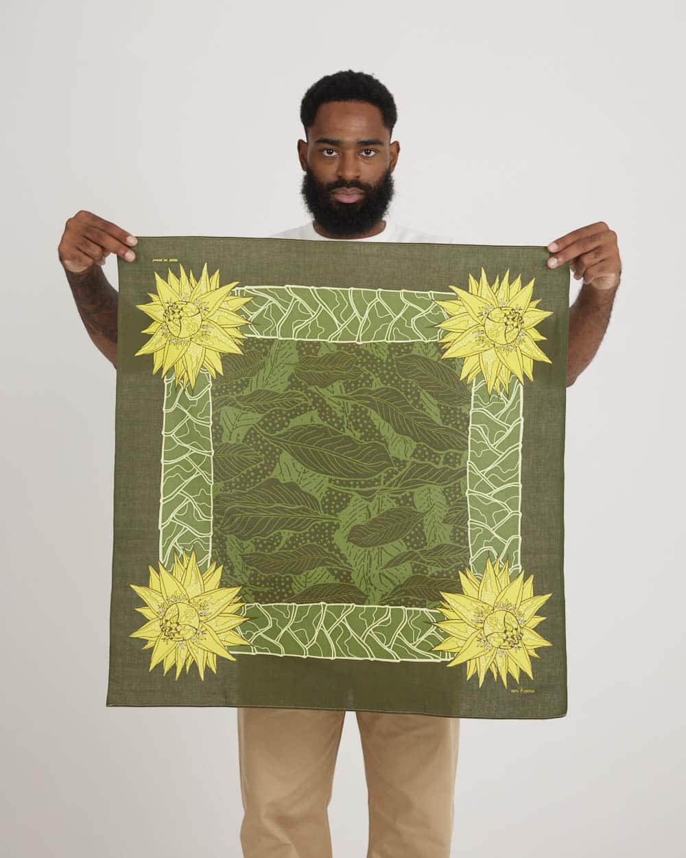 One Ear Brand Musella Lasiocarpa Bandanna - Jungle Camo